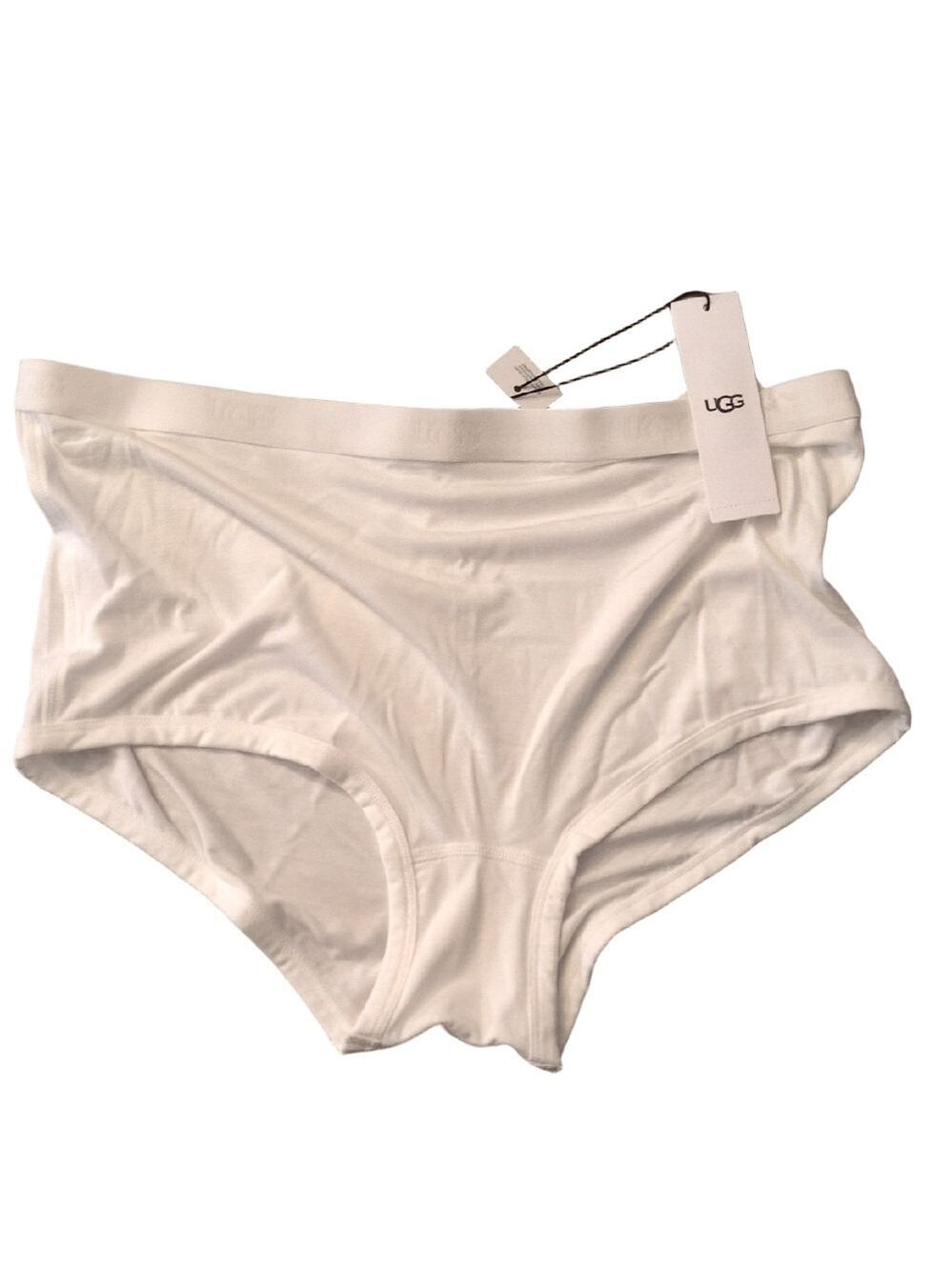 UGG White Cheeky Boy Short Panties Size Medium